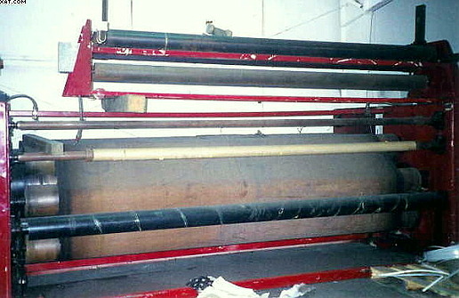 STM Transfer Printer, 133" print blanket 150" x 20" dia drum,